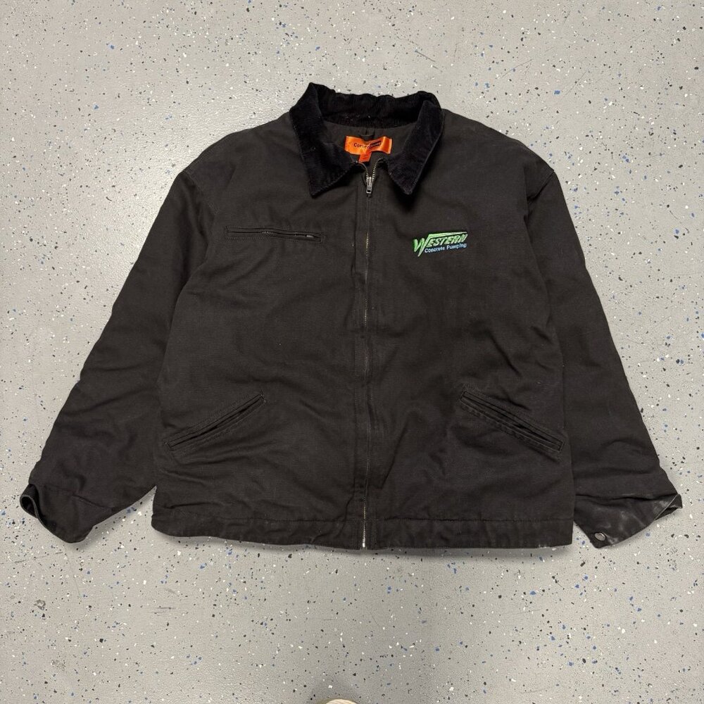 CornerStone Jacket Mens 3XL Black Duck Canvas Full Zip Workwear